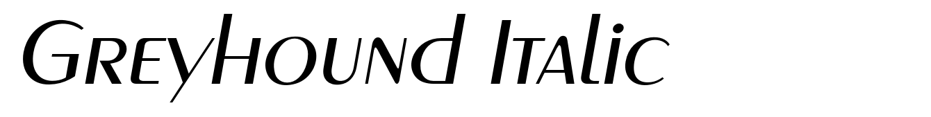 Greyhound Italic